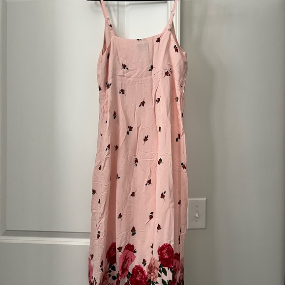 Topshop Floral Border Slip Dress - Picture 5 of 5